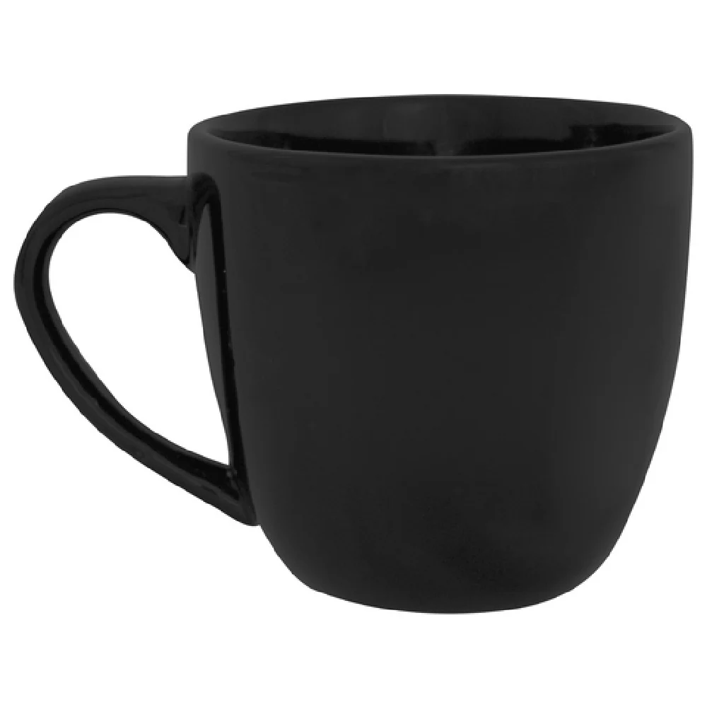 International Tableware CA-58-B Cup 16 Oz Round with Handle Black China