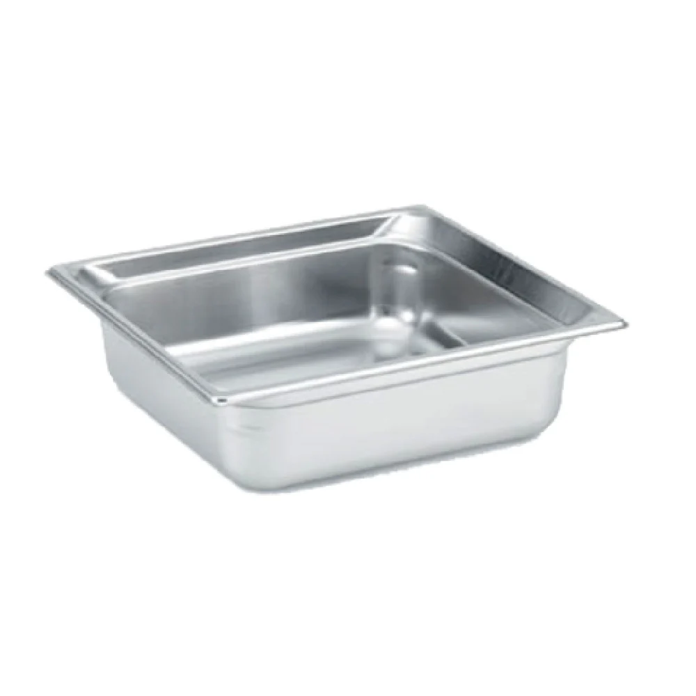 Vollrath 90142 8.5 Quarts 22 Gauge Stainless Steel Food Pan with Ramped Sides Vollrath 90142 8.5 Quarts 22 Gauge Stainless Steel Food Pan with Ramped Sides