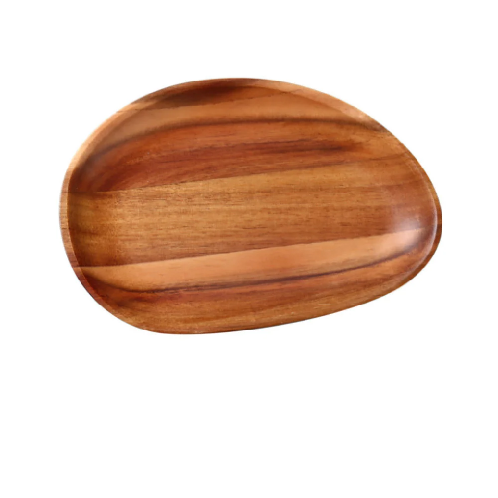 Yanco WS-408 8-1/4 Inch Tray Oval Wood Acacia Finish Sold by Case Yanco WS-408 8-1/4 Inch Tray Oval Wood Acacia Finish Sold by Case