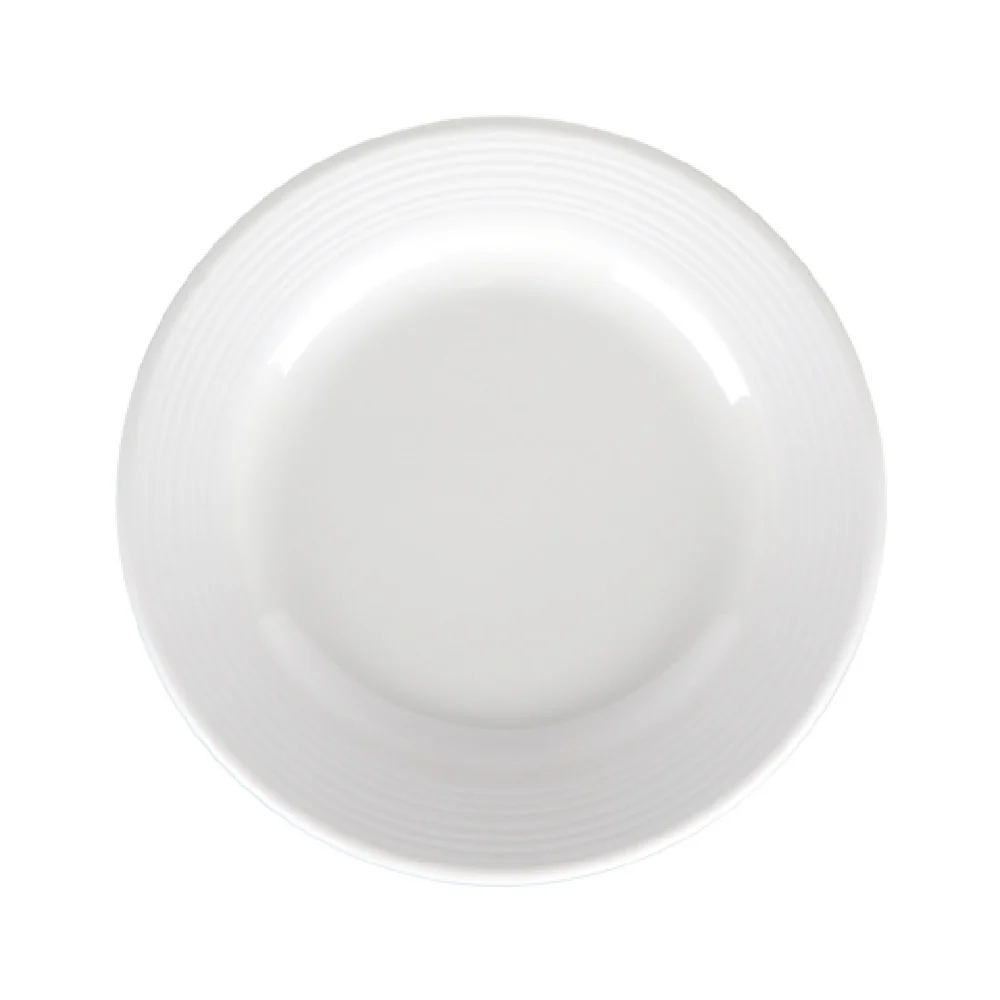 GET Enterprises DGP7R-CG 7 Inch Diameter Round Plate Melamine Cream Glaze