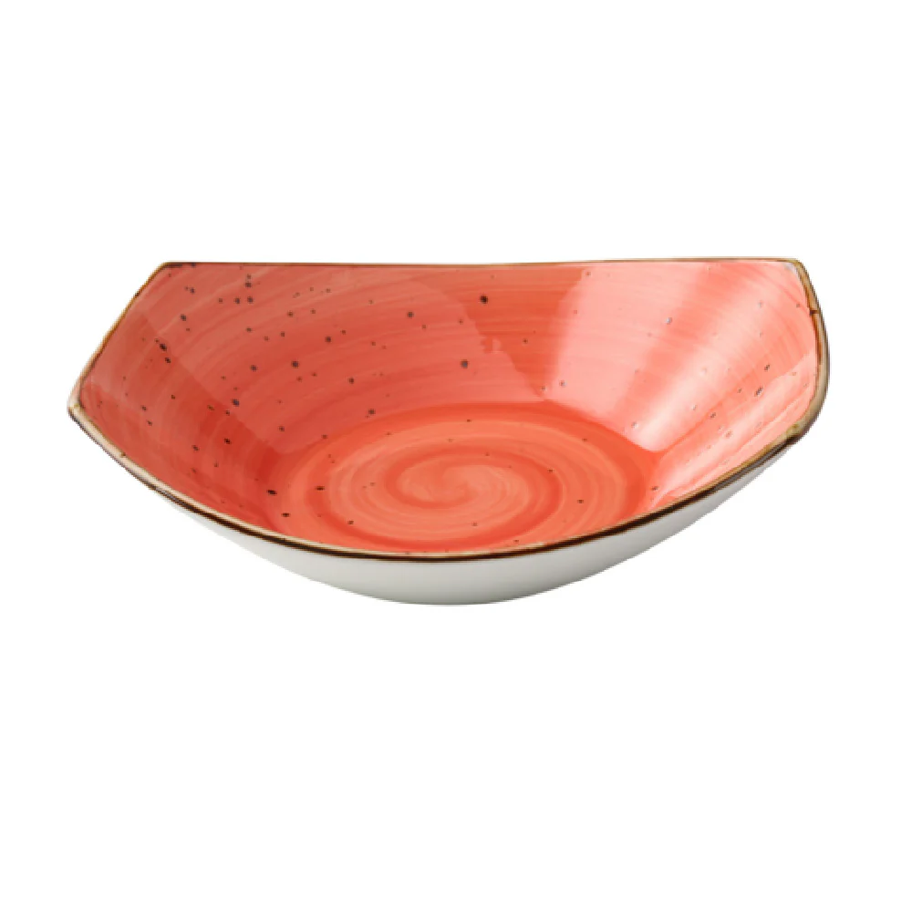 Yanco LY-307CR 15 Oz Coral Soup Salad Plate with Glazed Porcelain 7 Inch Yanco LY-307CR 15 Oz Coral Soup Salad Plate with Glazed Porcelain 7 Inch