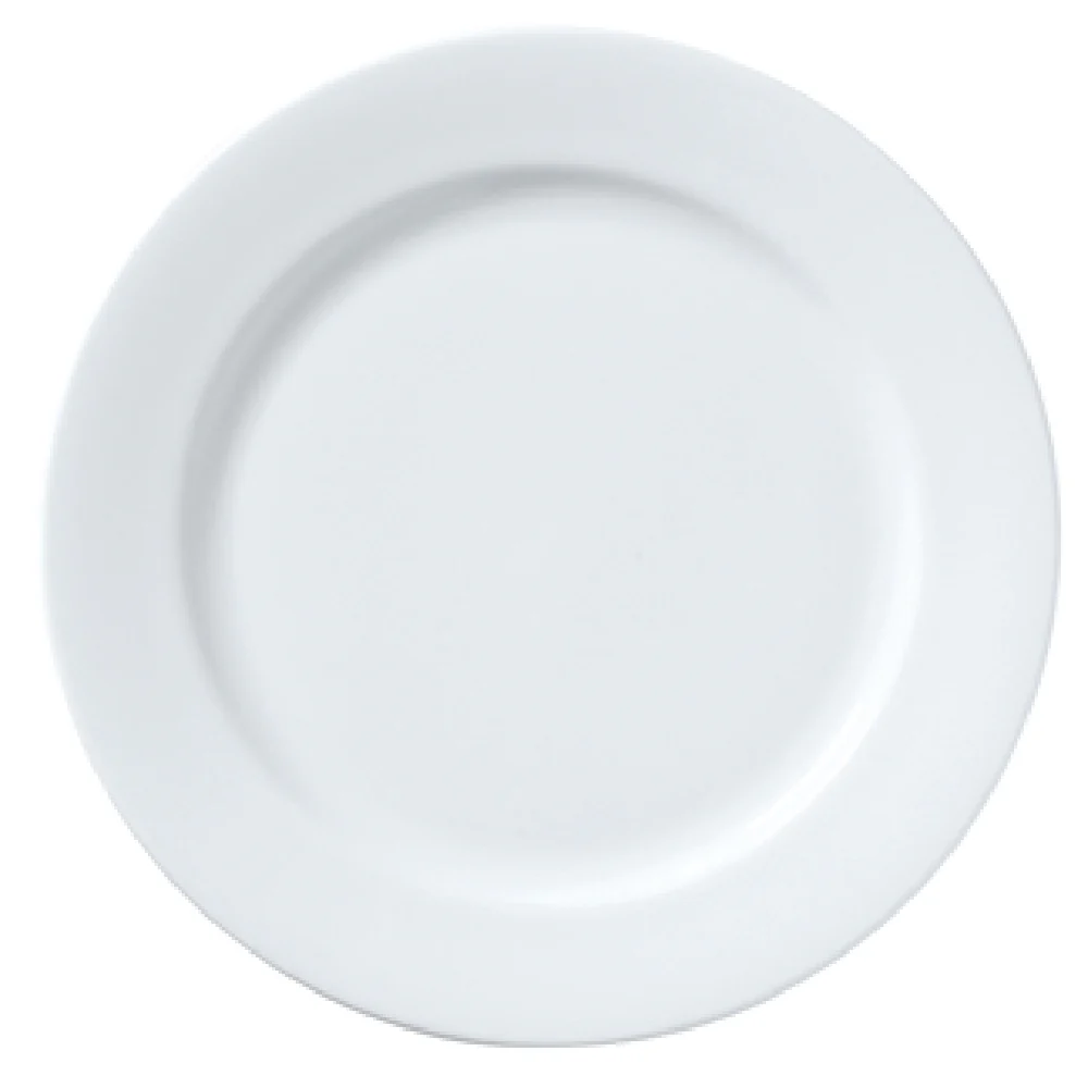 Steelite 82000AND0182 8.75 Inch Narrow Rim Plate Whiteware Bone China