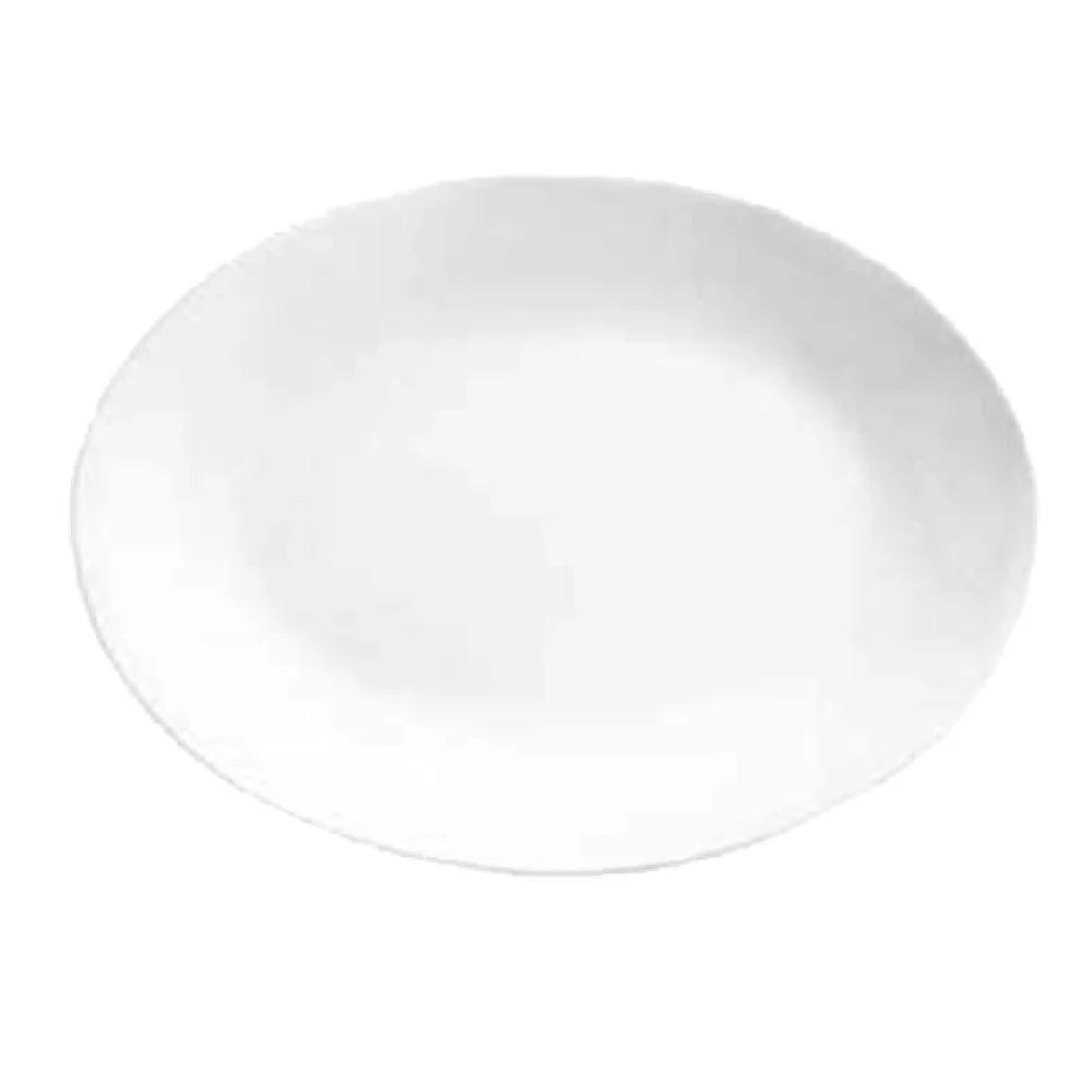 Libbey 840-540R-15 15-1/4 Inch Coupe Rolled Edge Oval Platter Porcelain