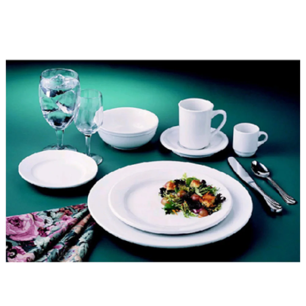Libbey 840-540R-15 15-1/4 Inch Coupe Rolled Edge Oval Platter Porcelain Libbey 840-540R-15 15-1/4 Inch Coupe Rolled Edge Oval Platter Porcelain