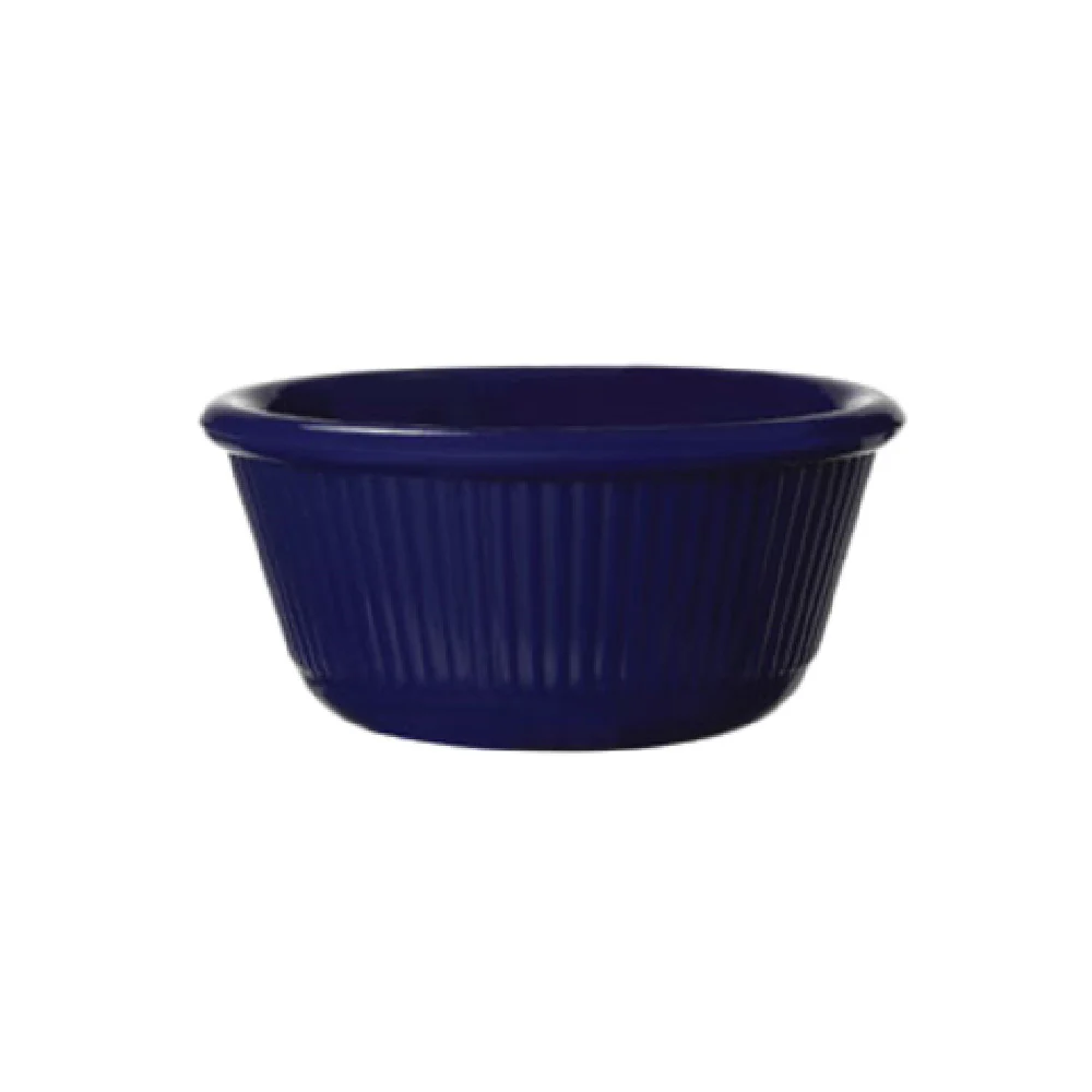 GET Enterprises ER-403-CB 3 Oz Fluted Ramekin SAN Break-resistant Cobalt Blue