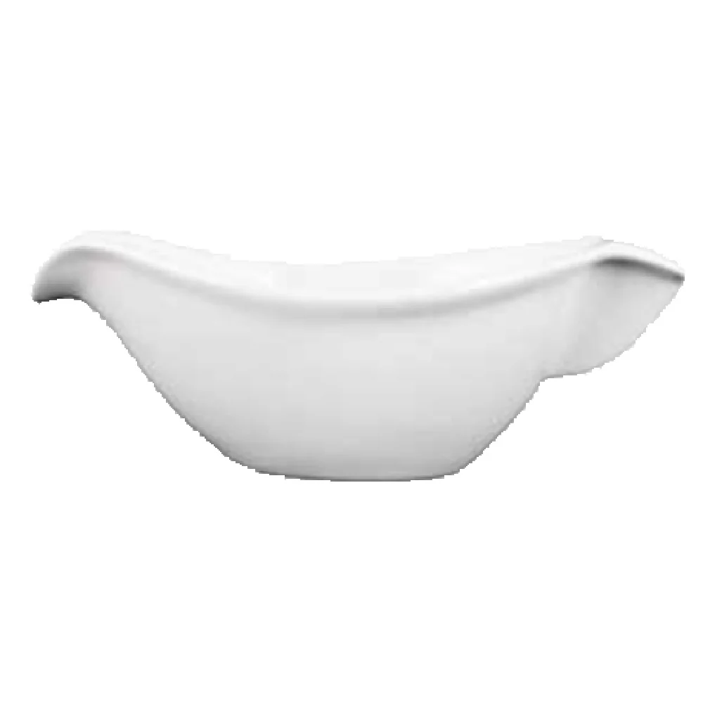 Vertex China CO-SB6 6 Inch Sauce Bowl 3-1/2 Oz with Solid Handle Porcelain Bright White