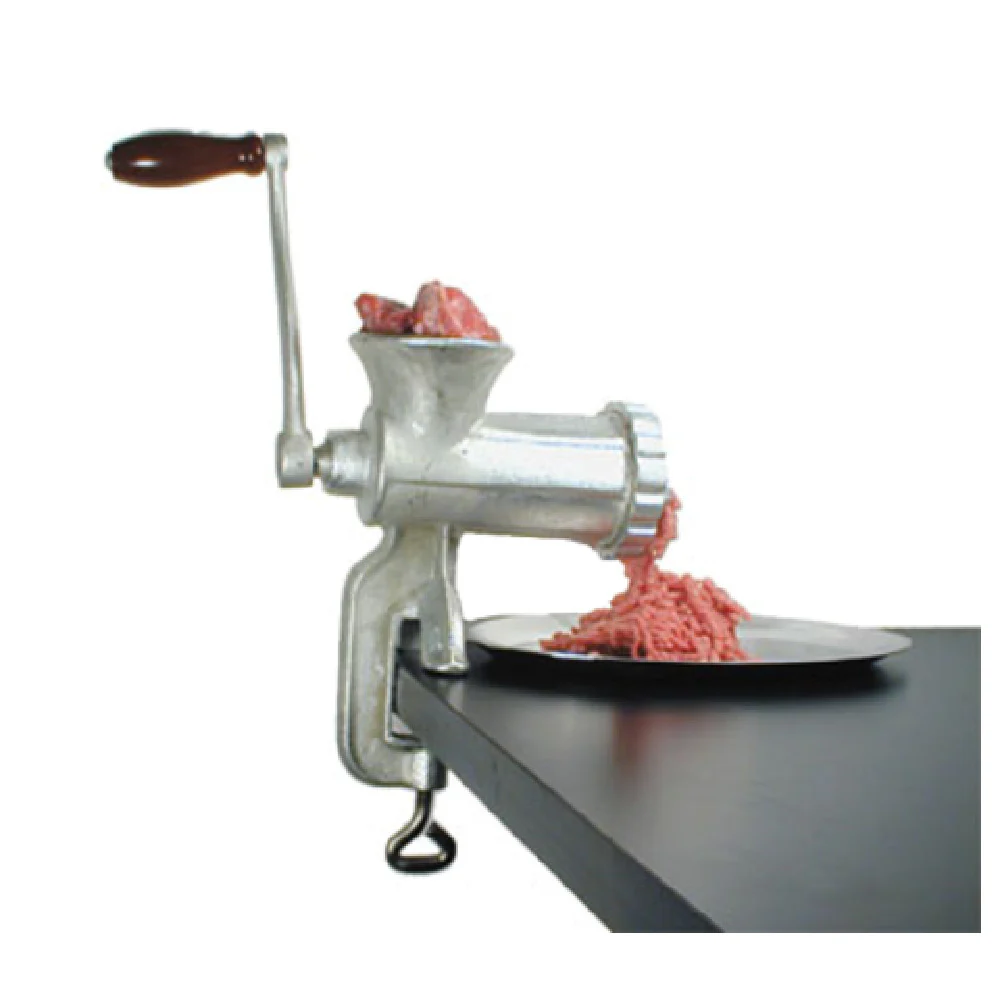 Admiral Craft 10HC Manual Clamp Style Meat Grinder with Knife and Plate Admiral Craft 10HC Manual Clamp Style Meat Grinder with Knife and Plate
