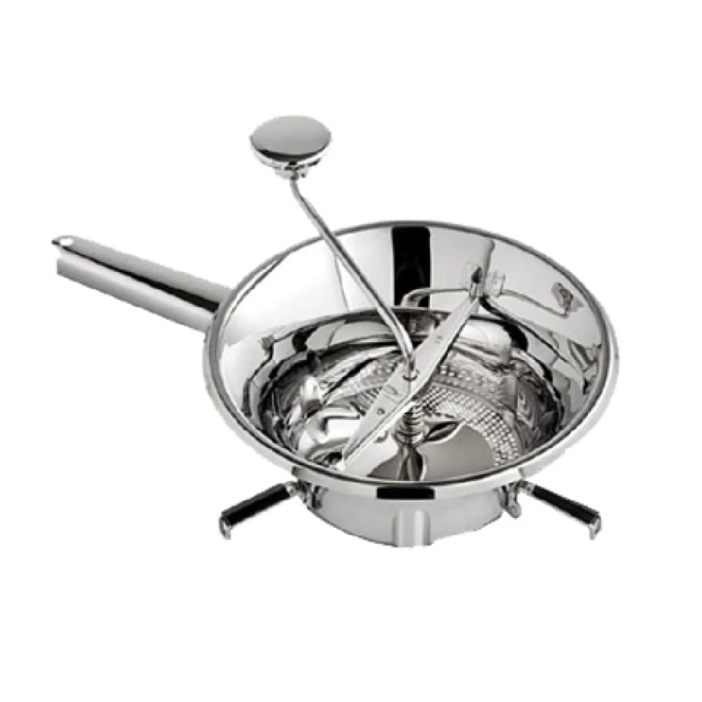 Louis Tellier N3004X 8-1/4 Inch Top Diameter Food Mill Stainless Steel with 3 Grids