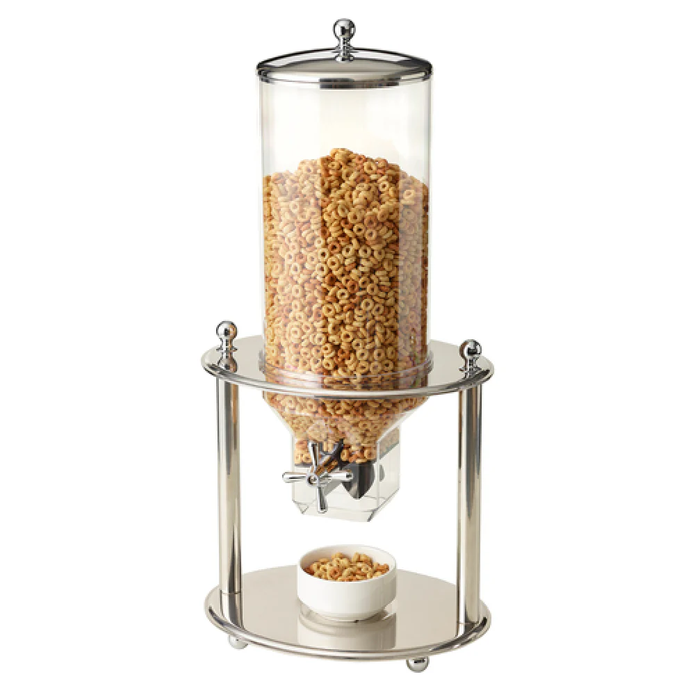 Steelite 7345MW116 12 Inch Cereal Dispenser 3 Gallon Countertop Stainless Steel with Precise Portion Control