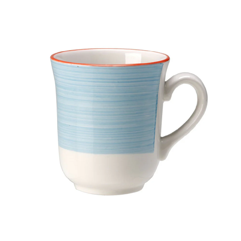 Steelite 15310349 10.0 Oz Club Mug Rio Blue Alumina Vitrified Ceramic