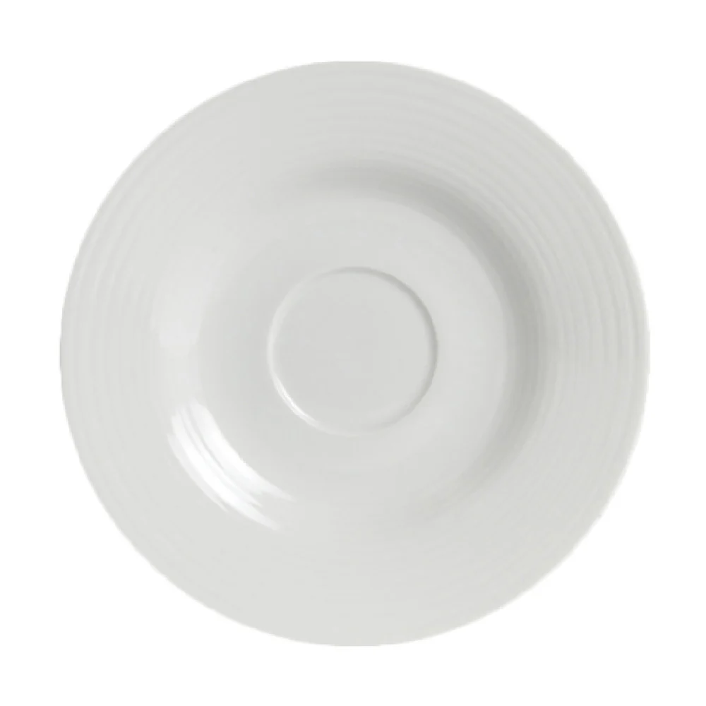 Steelite 6305P673 7.125 Inch Breakfast Cup Saucer Round Blue-White Porcelain Steelite 6305P673 7.125 Inch Breakfast Cup Saucer Round Blue-White Porcelain