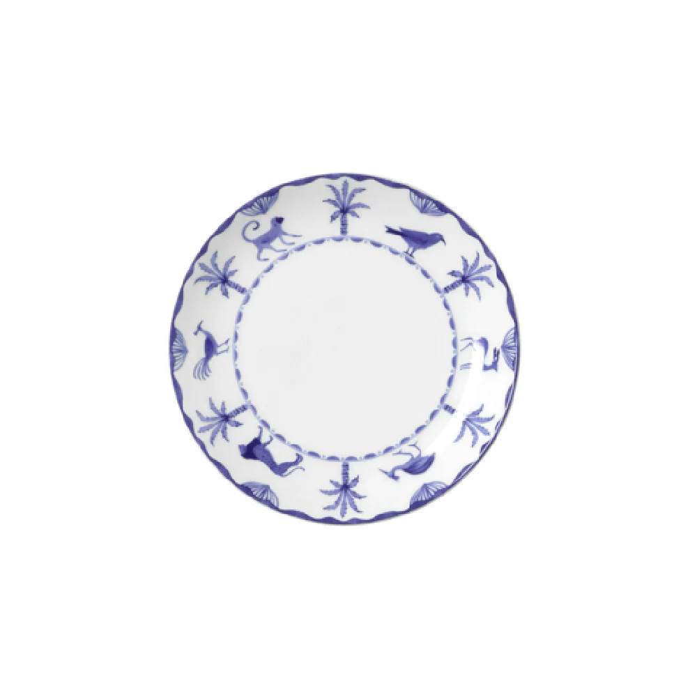 Steelite 82124AND0421V2 6.5 Inch Coupe Plate Sultans Garden Blue Bone China