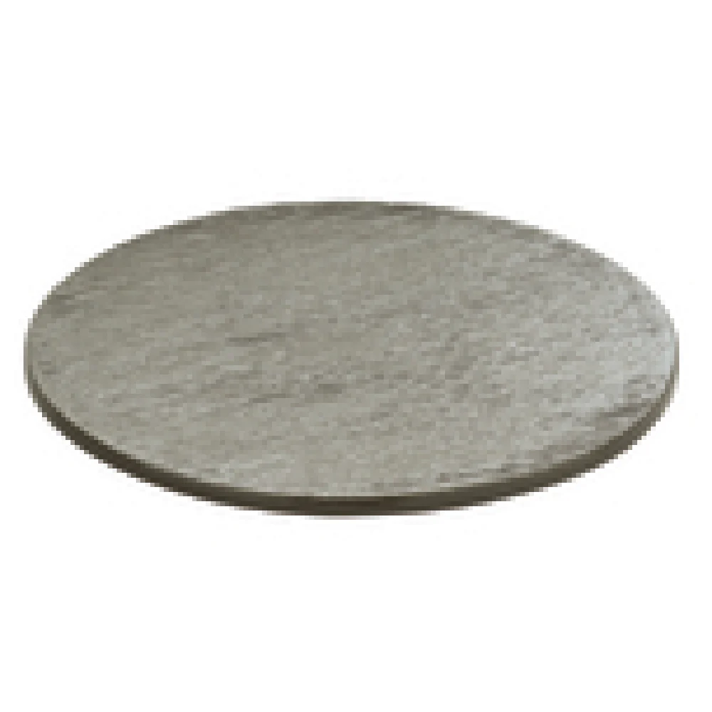 BauscherHepp P011825-060543 9-9/10 Inch Diameter Round Plate Stoneware Grey with Dishwasher and Microwave Safe