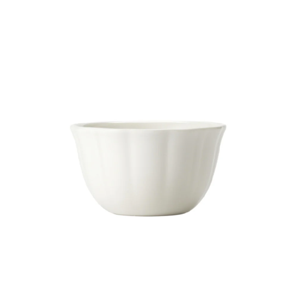 Libbey 977709010 9 Oz Astor Bouillon Bowl Scalloped Rim Stackable Porcelain