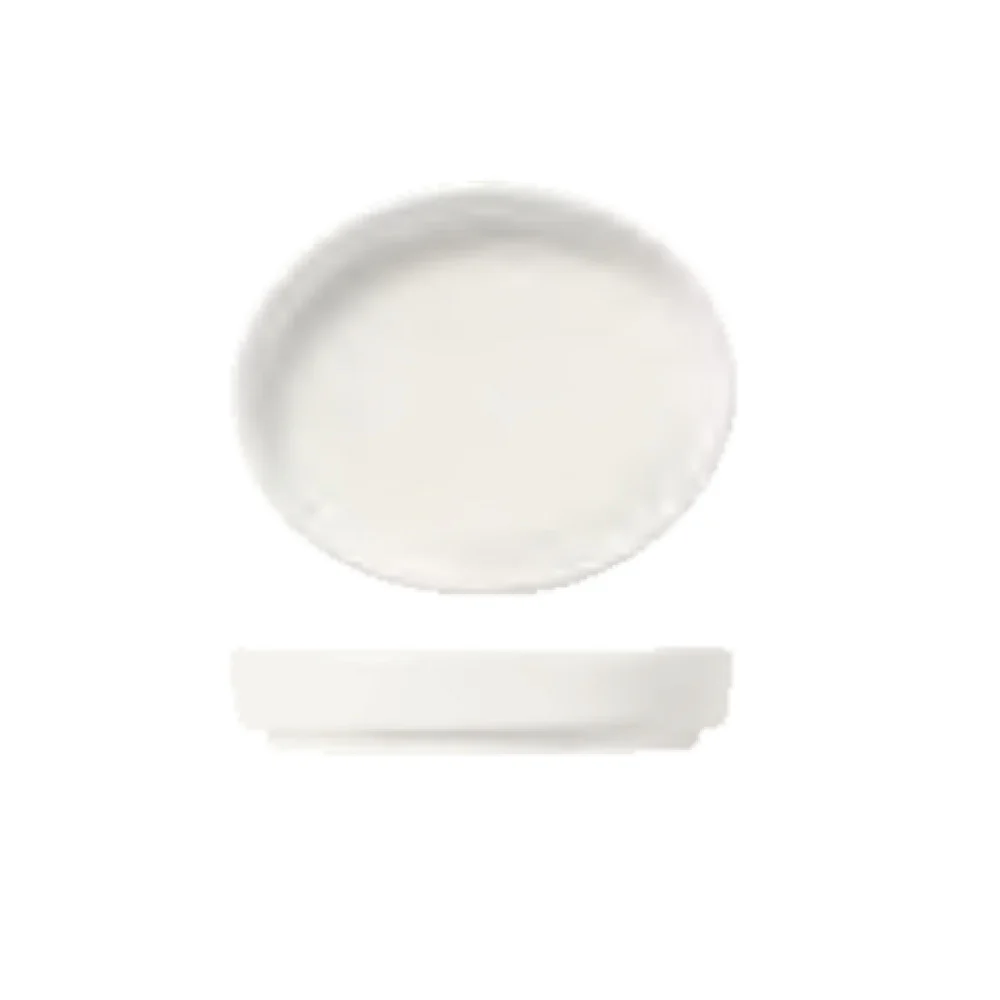 Libbey 905356916 1-1/2 Oz Sauce Dip Bowl Porcelain White Oval Stackable Libbey 905356916 1-1/2 Oz Sauce Dip Bowl Porcelain White Oval Stackable
