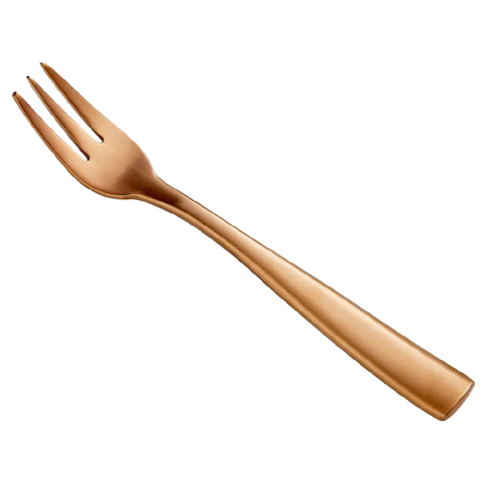 Bon Chef S3008RGM 5-3/8 Inch Manhattan Oyster Cocktail Fork Rose Gold Matte Finish Bon Chef S3008RGM 5-3/8 Inch Manhattan Oyster Cocktail Fork Rose Gold Matte Finish