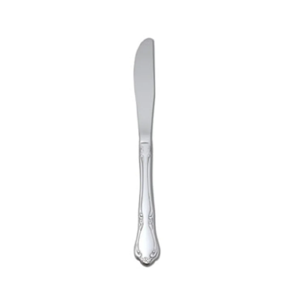 1880 Hospitality 2610KPVF 8-1/4 Inch Dinner Knife with Scrolled Motif 18/10 Stainless Steel 1880 Hospitality 2610KPVF 8-1/4 Inch Dinner Knife with Scrolled Motif 18/10 Stainless Steel