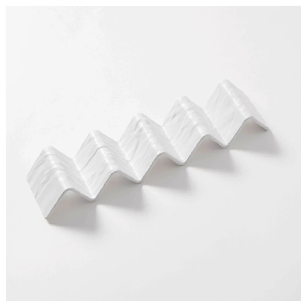 American Metalcraft THMW5 13-1/4 Inch Taco Holder Melamine Faux Slate 4 to 5 Compartments American Metalcraft THMW5 13-1/4 Inch Taco Holder Melamine Faux Slate 4 to 5 Compartments