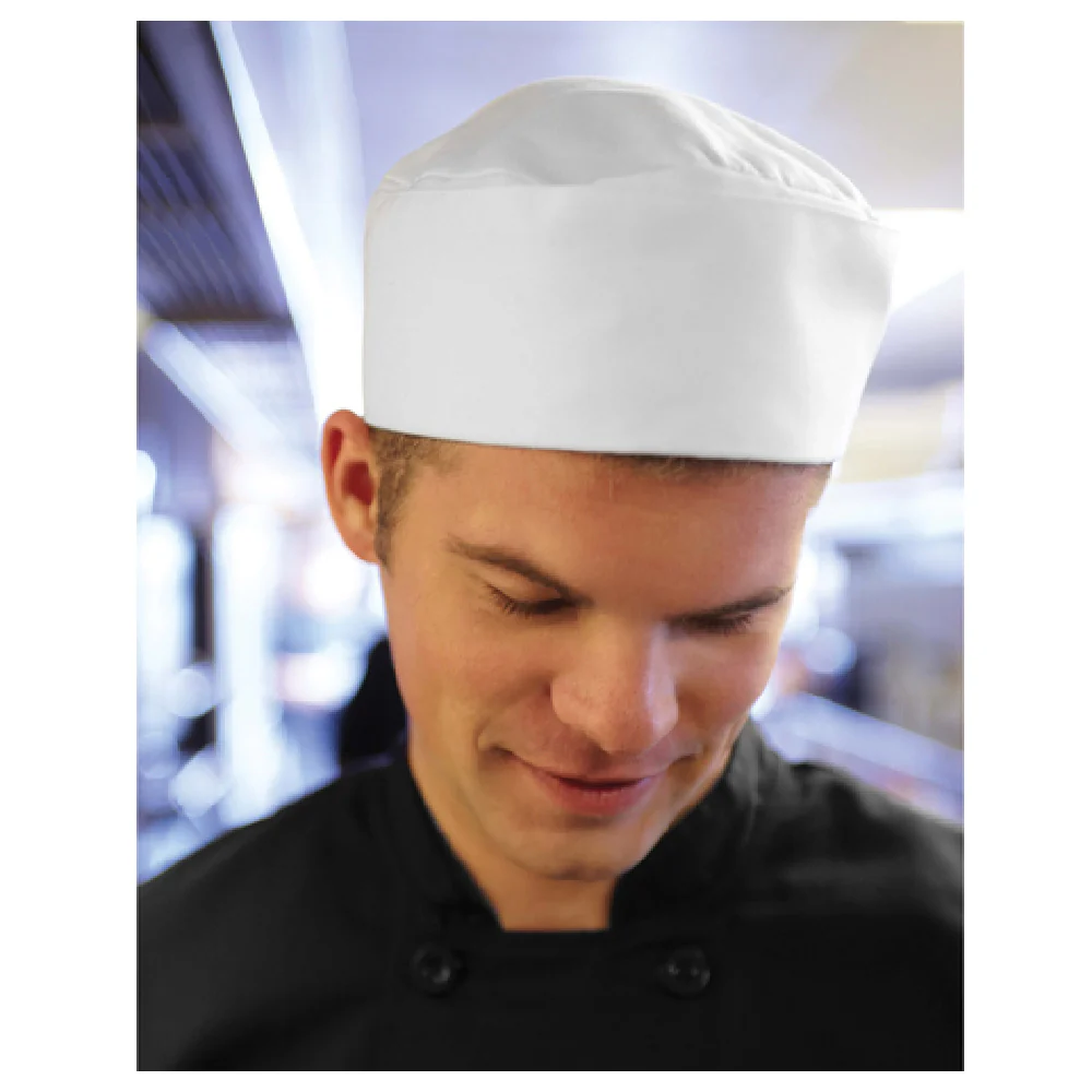 Chef Works DRBKBLK0 Beanie Adjustable Velcro Closure Poly/Cotton Black