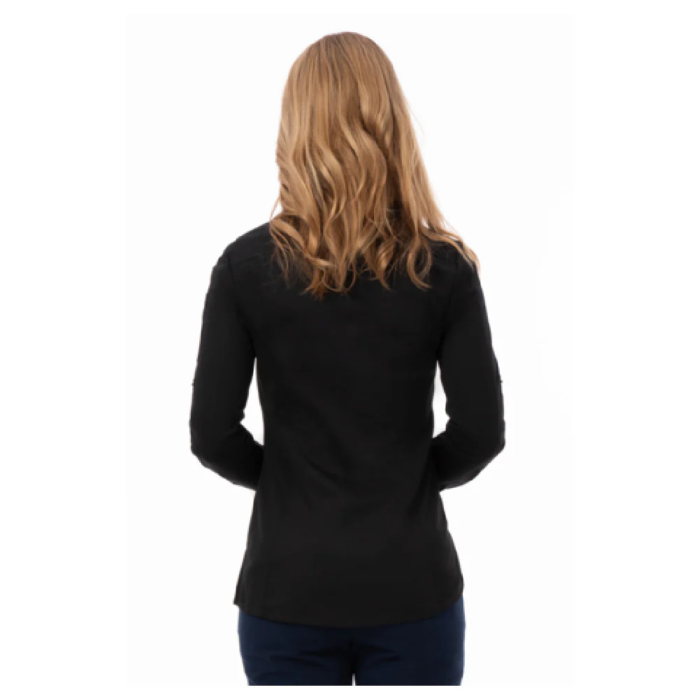 Chef Works SES02W-BLK-XS 22 Inch Women's Seville Shirt Stretch Fabric Black Chef Works SES02W-BLK-XS 22 Inch Women's Seville Shirt Stretch Fabric Black