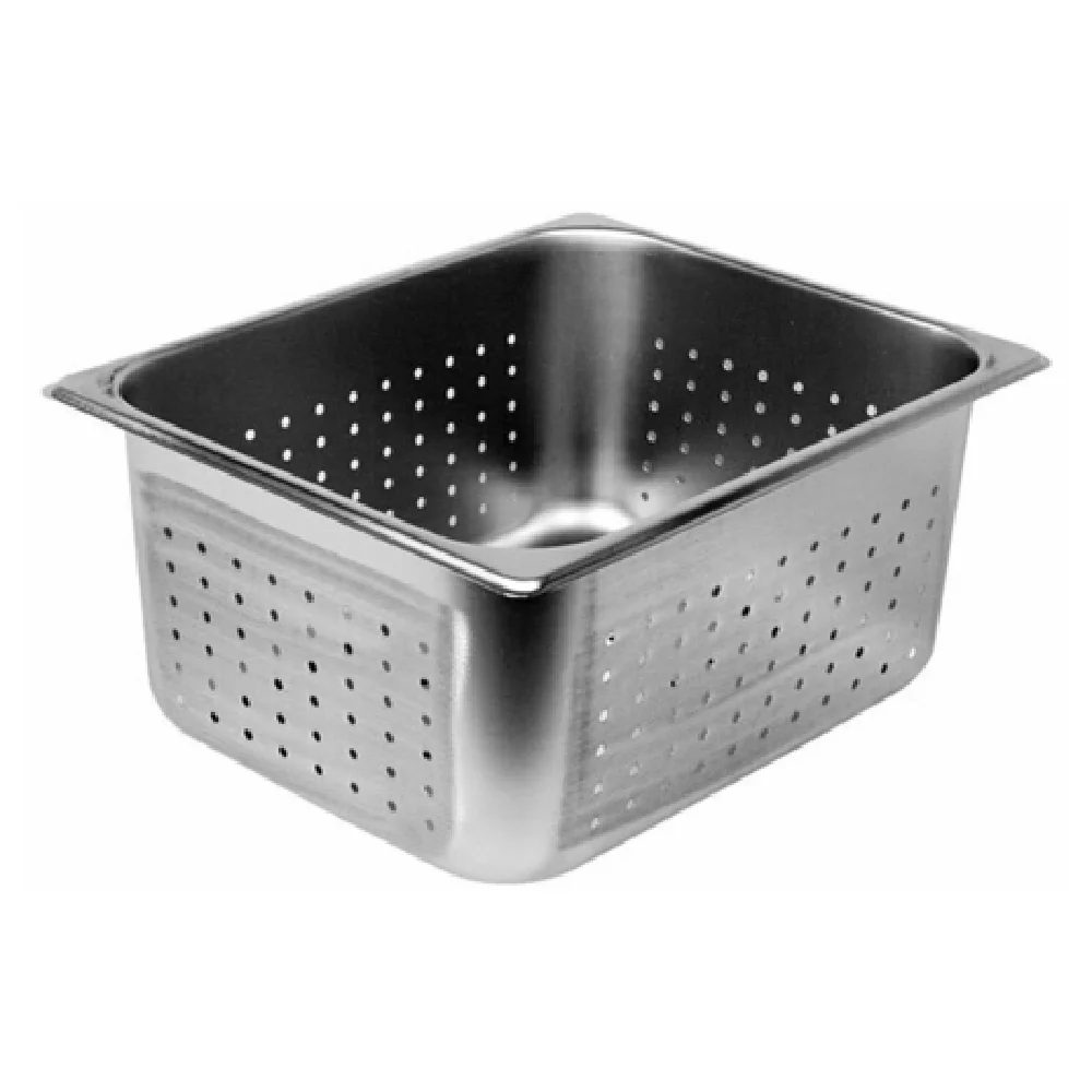 Thunder Group STPA3126PF 12 Inch Perforated Steam Table Pan Anti-jam 24 Gauge Stainless Steel