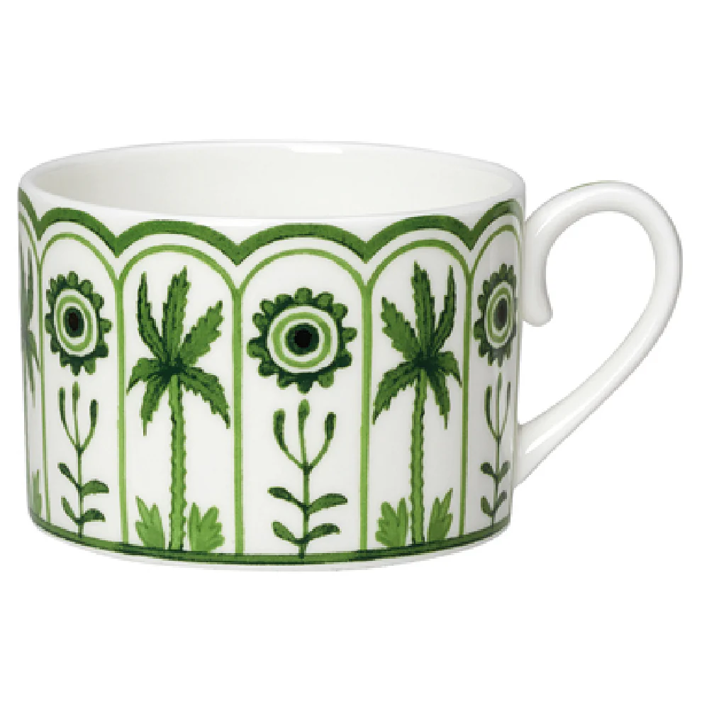 Steelite 82112AND0110 9.0 Oz Bone China Tea Cup Can with Sultans Garden Pattern