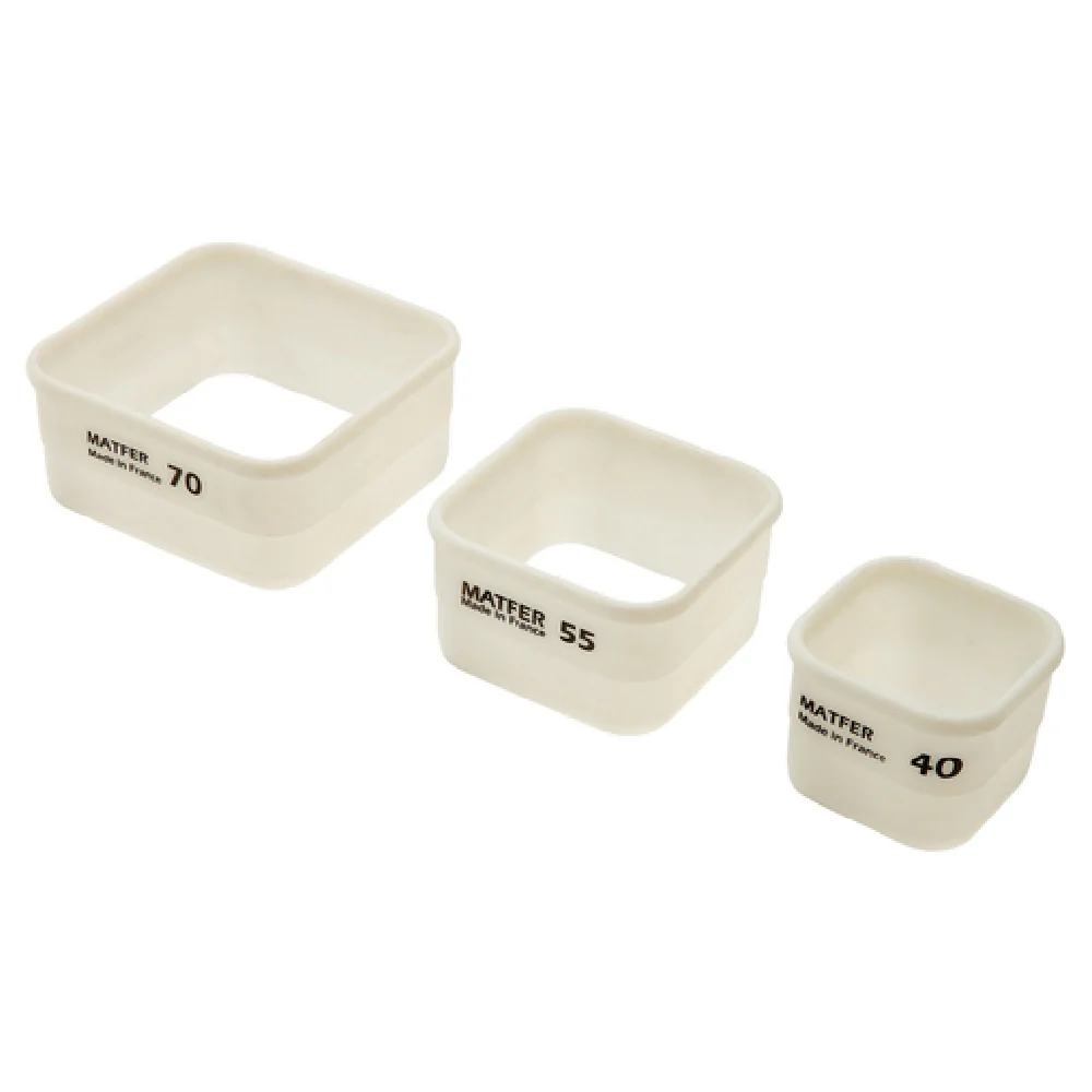 Matfer 150241 1-1/2 Inch Square Pastry Cutter Exoglass Plastic Made in France