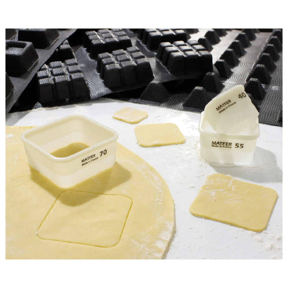 Matfer 150241 1-1/2 Inch Square Pastry Cutter Exoglass Plastic Made in France Matfer 150241 1-1/2 Inch Square Pastry Cutter Exoglass Plastic Made in France