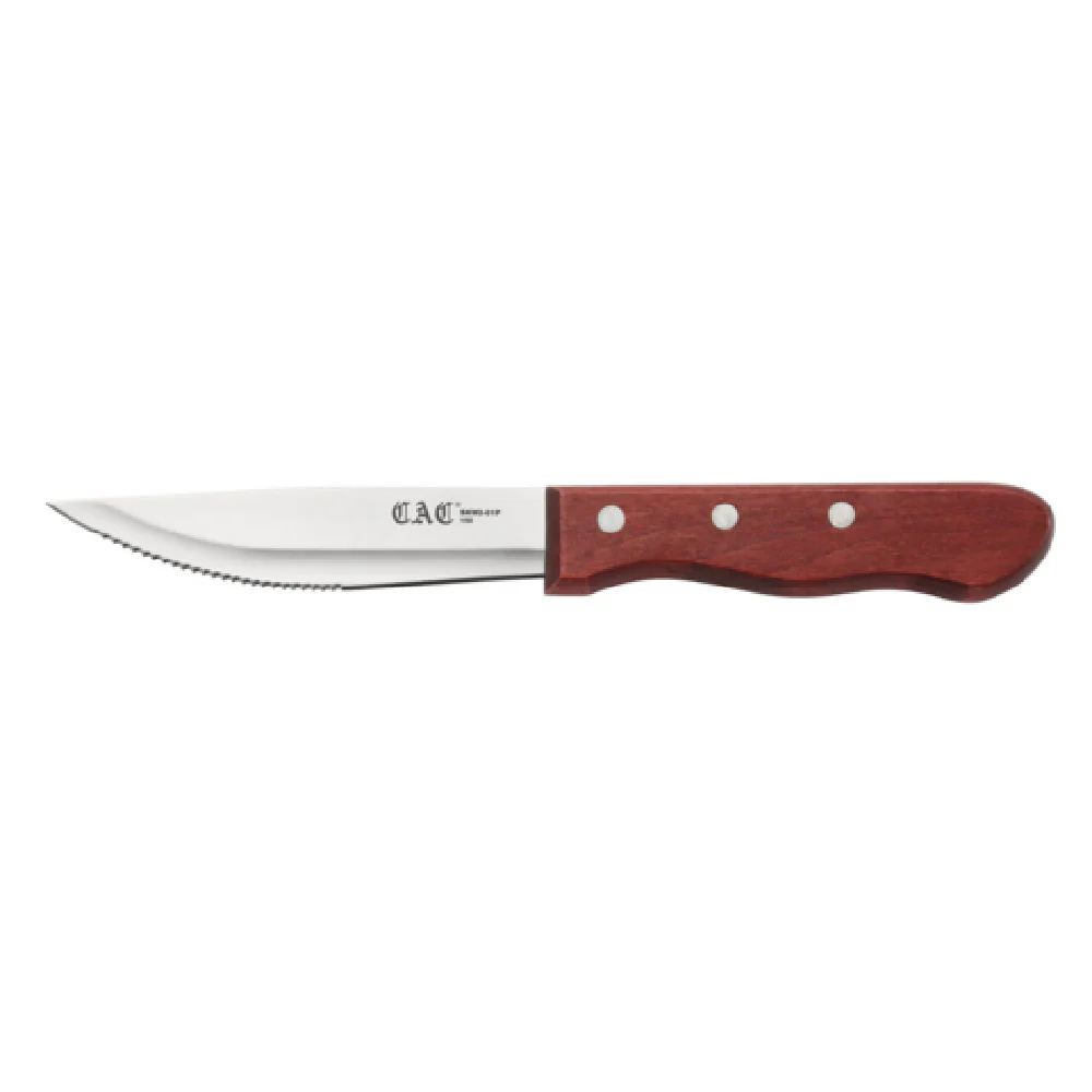 CAC China SKW2-01P 4-3/4 Inch Blade Wood Handle Steak Knife Pack of 12 CAC China SKW2-01P 4-3/4 Inch Blade Wood Handle Steak Knife Pack of 12