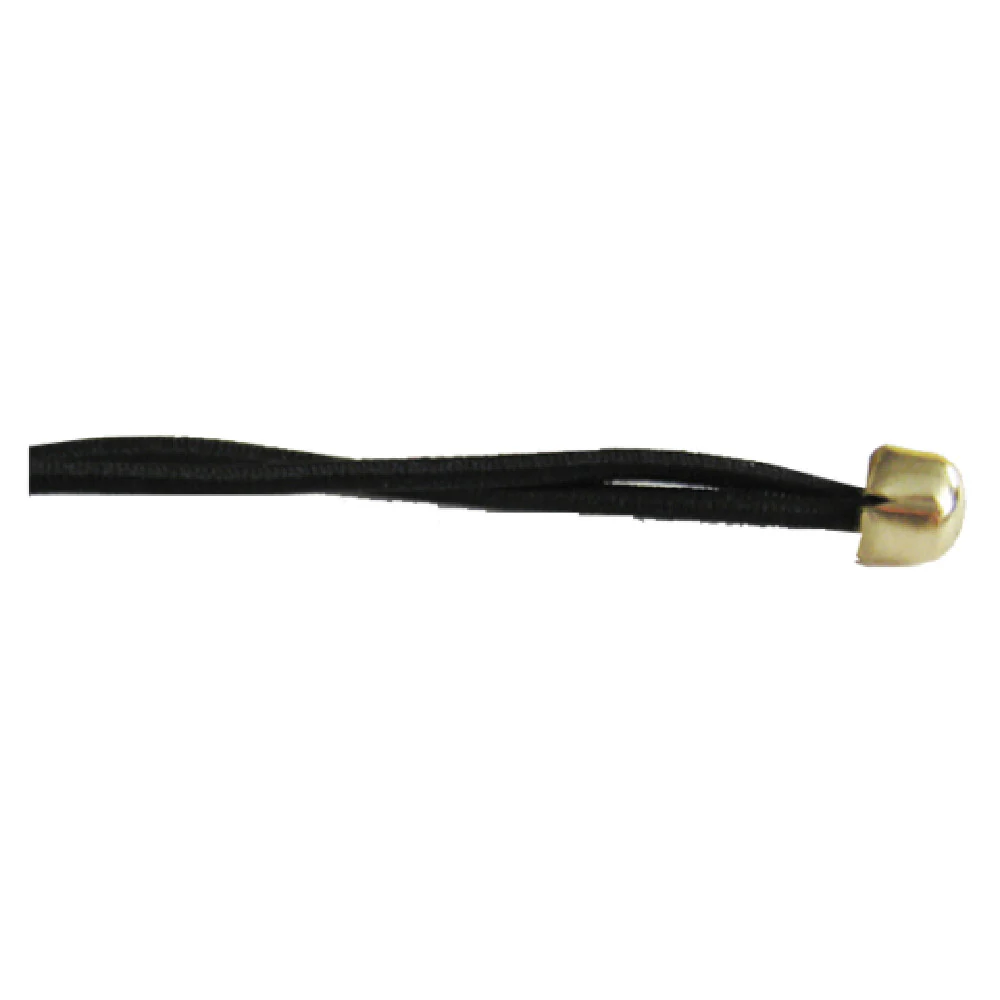 Risch 10'' BLACK BALL 10 Inch Black Elastic Cord with Gold Ball 100 Packs Risch 10'' BLACK BALL 10 Inch Black Elastic Cord with Gold Ball 100 Packs