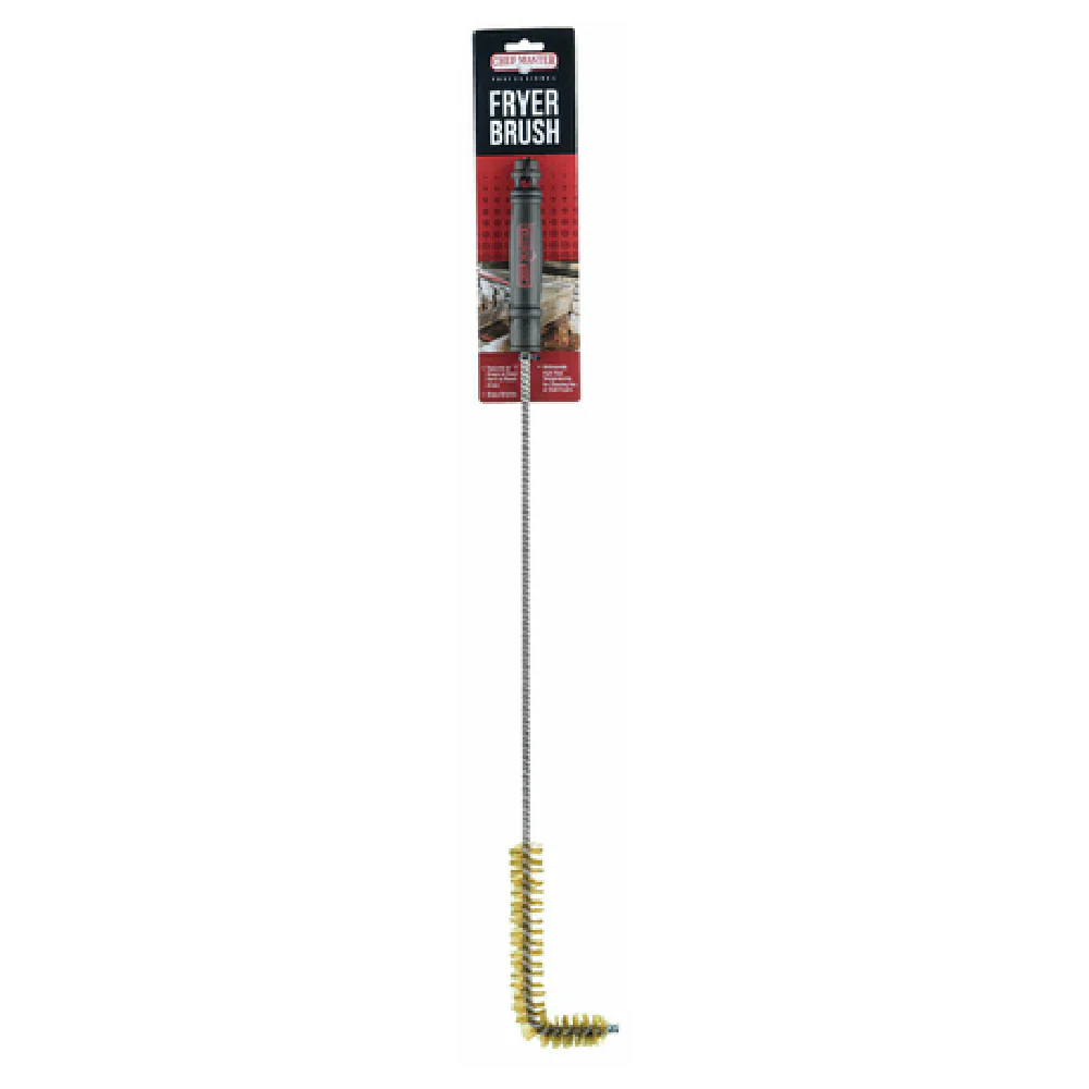 Chef Master 90053 26-1/2 Inch Fryer Brush L Shaped Brass with Heat Resistance Chef Master 90053 26-1/2 Inch Fryer Brush L Shaped Brass with Heat Resistance