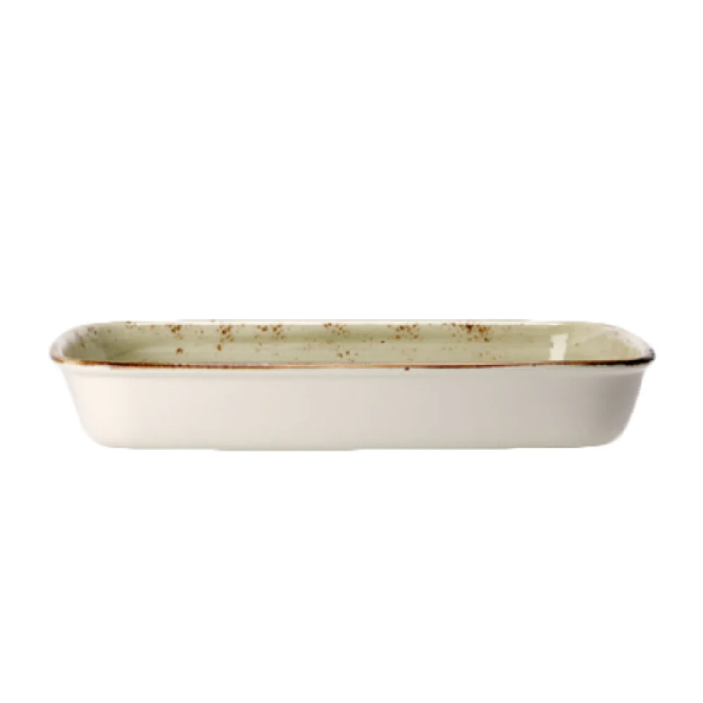 Steelite 11310331 4.0 Quarts Oblong Roaster Green Alumina Vitrified Steelite 11310331 4.0 Quarts Oblong Roaster Green Alumina Vitrified