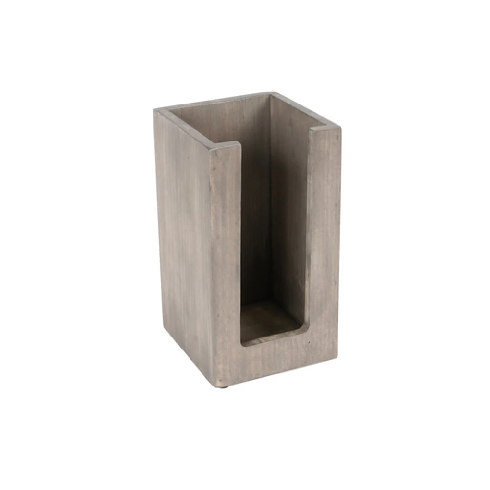 Cal Mil 298-110 4-1/2 Inch Aspen Cup and Lid Organizer Countertop Gray-washed Pine Wood