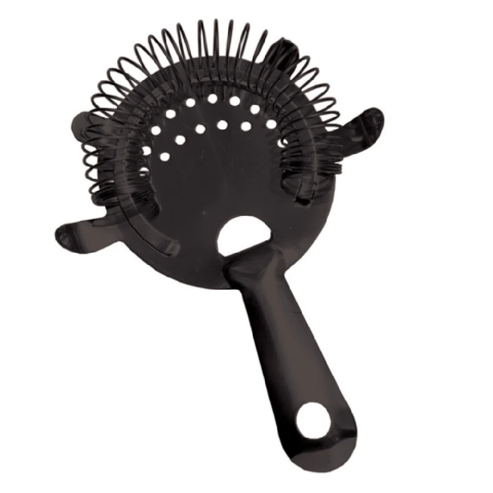 Spill-Stop 1014-8 6 Inch 4 Prong Cocktail Strainer PVD Black Coating Stainless Steel Spill-Stop 1014-8 6 Inch 4 Prong Cocktail Strainer PVD Black Coating Stainless Steel