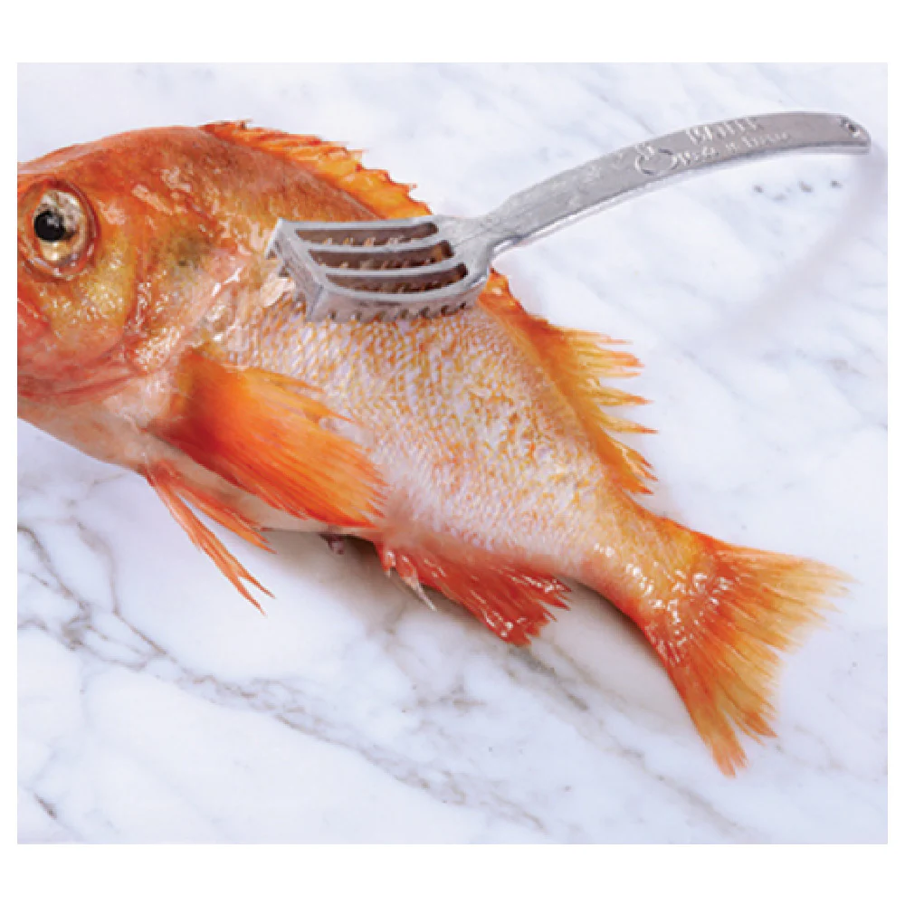 Matfer 121100 8-1/2 Inch Fish Scaler Manual Aluminum with Seamless Design Matfer 121100 8-1/2 Inch Fish Scaler Manual Aluminum with Seamless Design