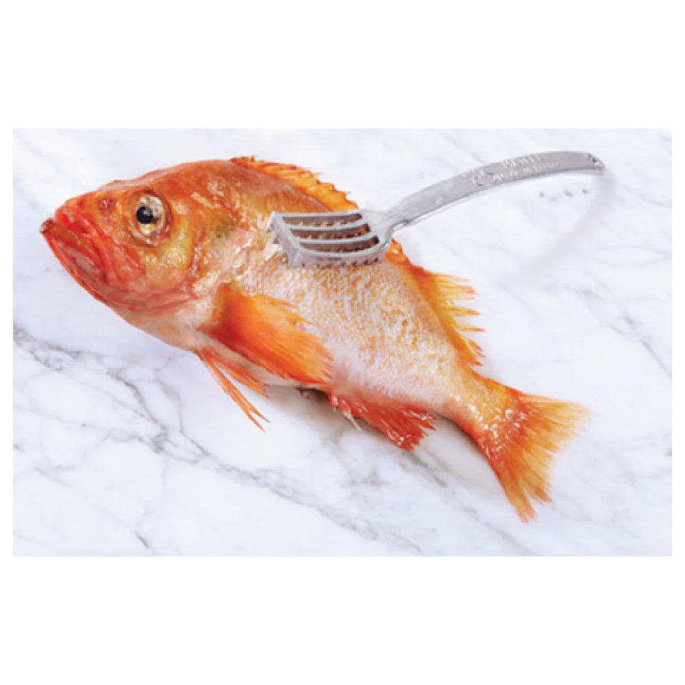 Matfer 121100 8-1/2 Inch Fish Scaler Manual Aluminum with Seamless Design Matfer 121100 8-1/2 Inch Fish Scaler Manual Aluminum with Seamless Design