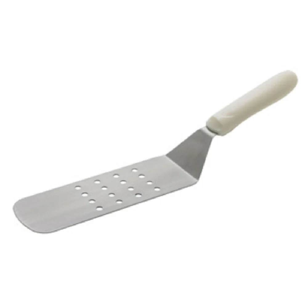 Winco TWP-91 8-1/4 Inch Stainless Steel Turner Flexible Dishwasher Safe Polypropylene Handle