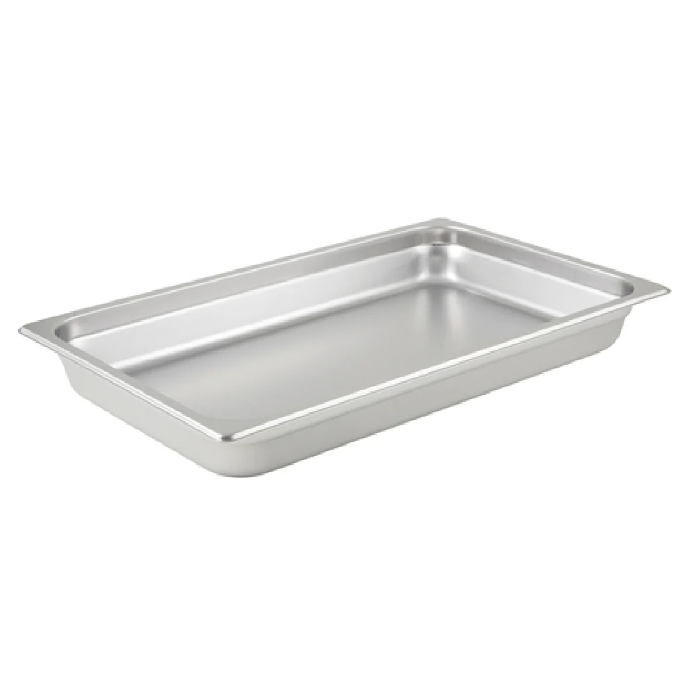 Winco SPJL-102 20 Inch Stainless Steel Steam Table Pan Anti-Jamming