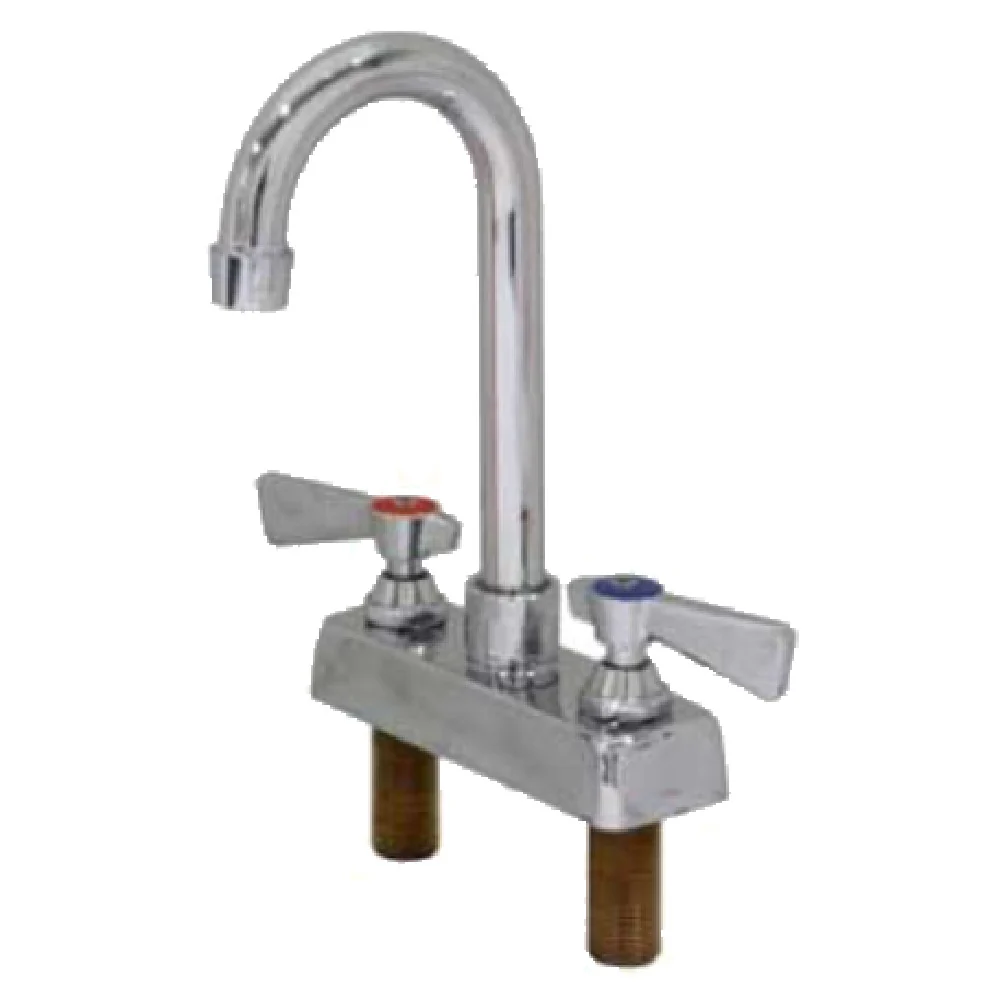 GSW USA AA-420G 4 Inch Faucet Gooseneck Spout Lead Free Deck Mount