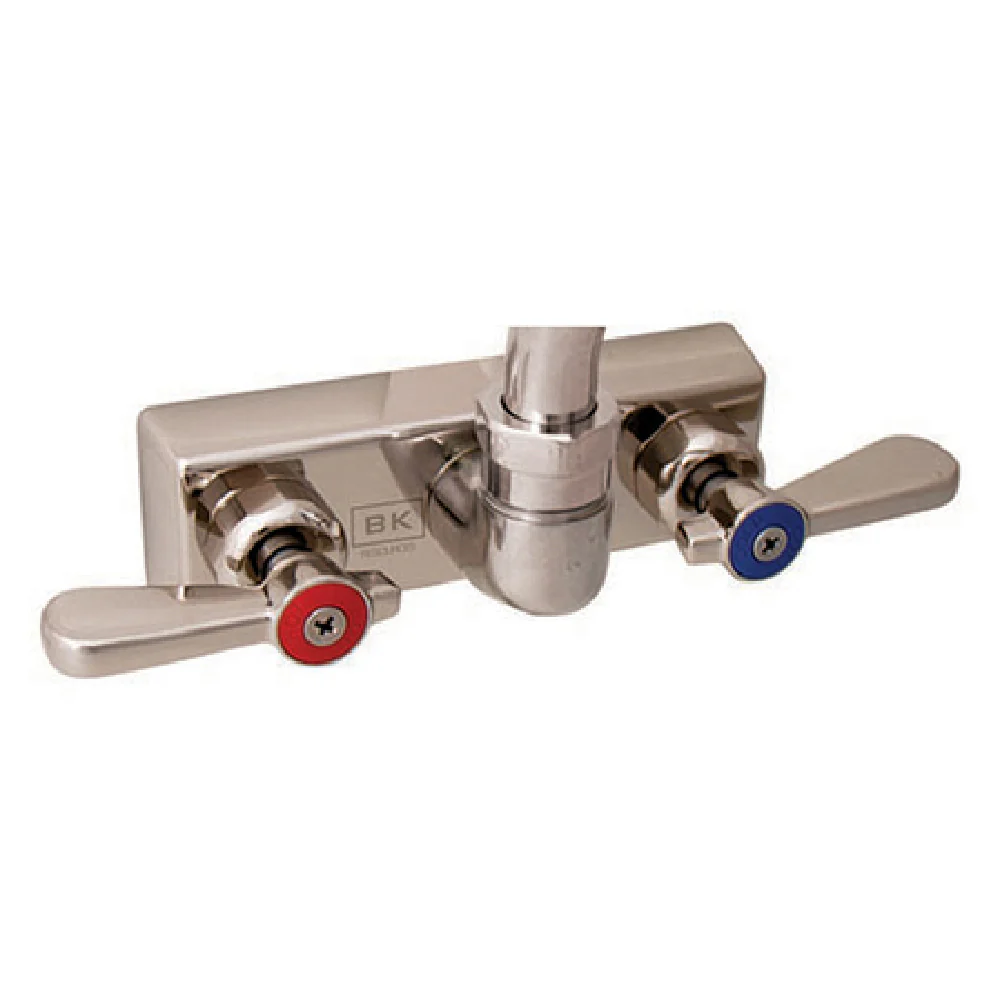 BK Resources EVO-4SM-XX 4 Inch Centers Splash Mount Faucet Body Only Stainless Steel