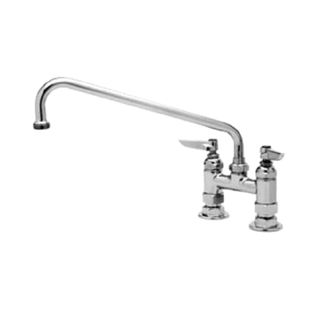 T&S Brass B-0227-M Mixing Faucet 8 Inch Swing Nozzle Deck Mount Low Lead