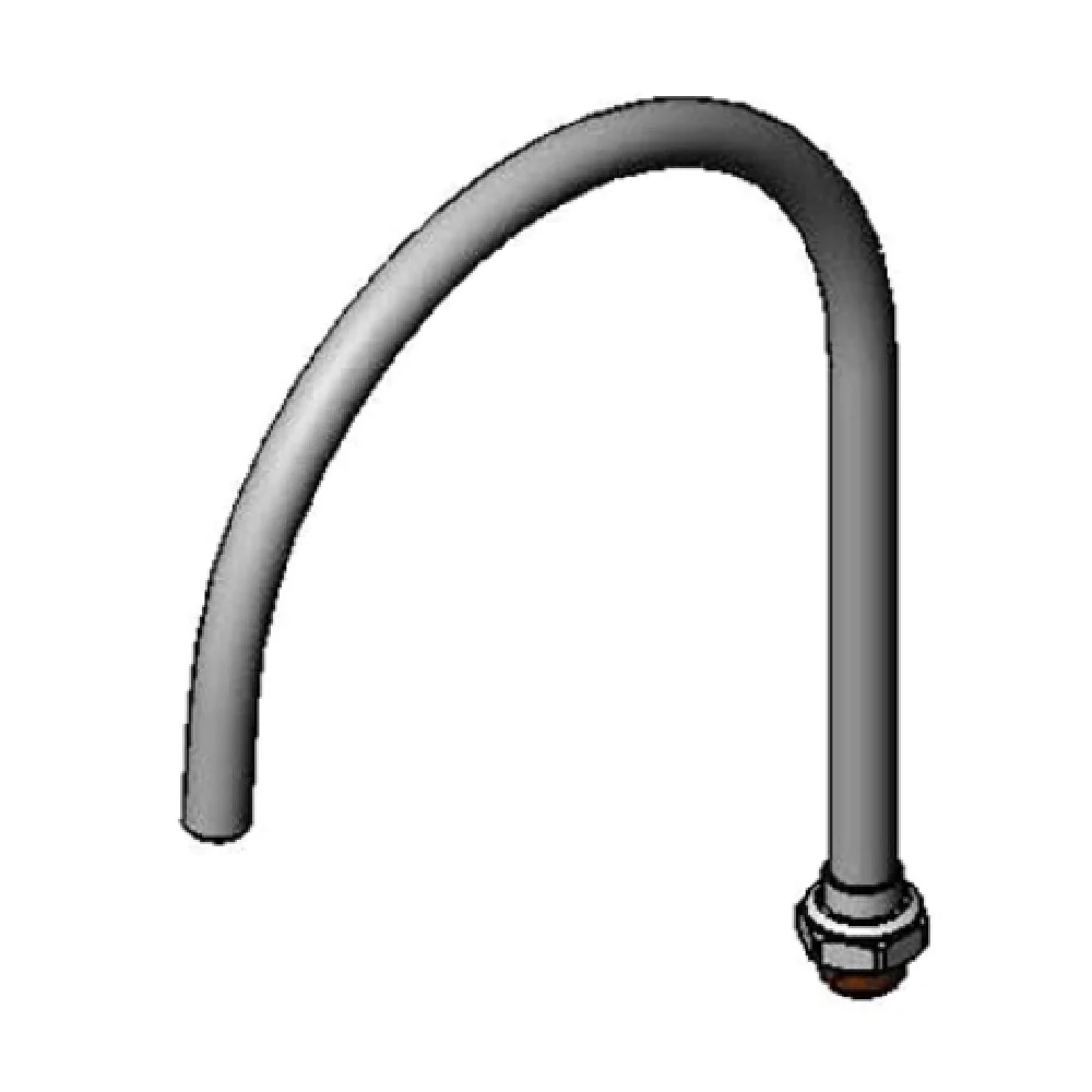 T&S Brass 135XP Gooseneck Nozzle Swivel 11-13/16 Inch Chrome-Plated Brass T&S Brass 135XP Gooseneck Nozzle Swivel 11-13/16 Inch Chrome-Plated Brass