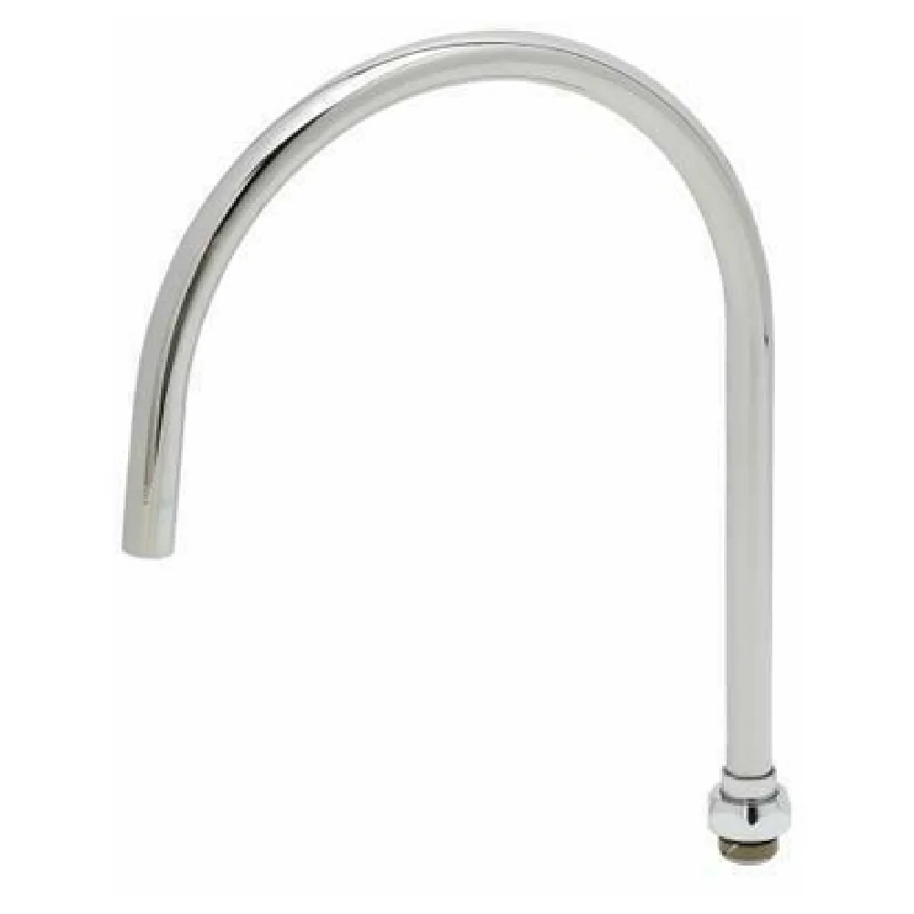 T&S Brass 134XP-F05 Gooseneck Nozzle Swivel 0.5 GPM Laminar Flow