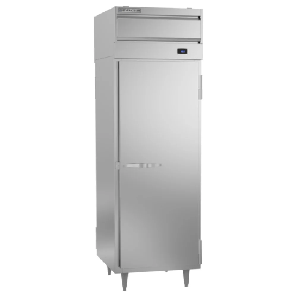 Beverage Air PH1-1S-PT 26 Inch Warming Cabinet Pass-thru Electric 21.01 cu. ft. Aluminum Interior Stainless Steel Front and Sides to 2 Full Height Doors and 3 Silver Freeze Shelves
