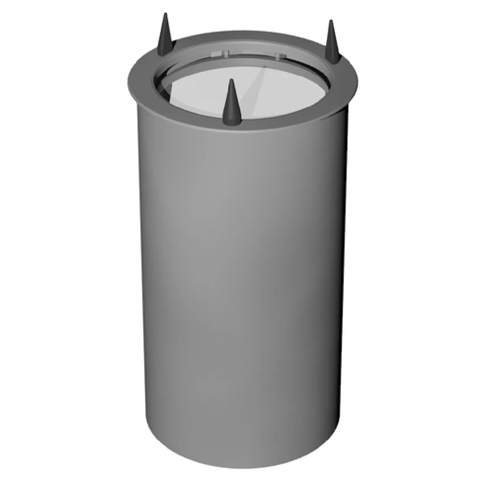 Caddy CM-50-S 15 Inch Dish Dispenser Unheated Drop In with Stainless Steel Shield