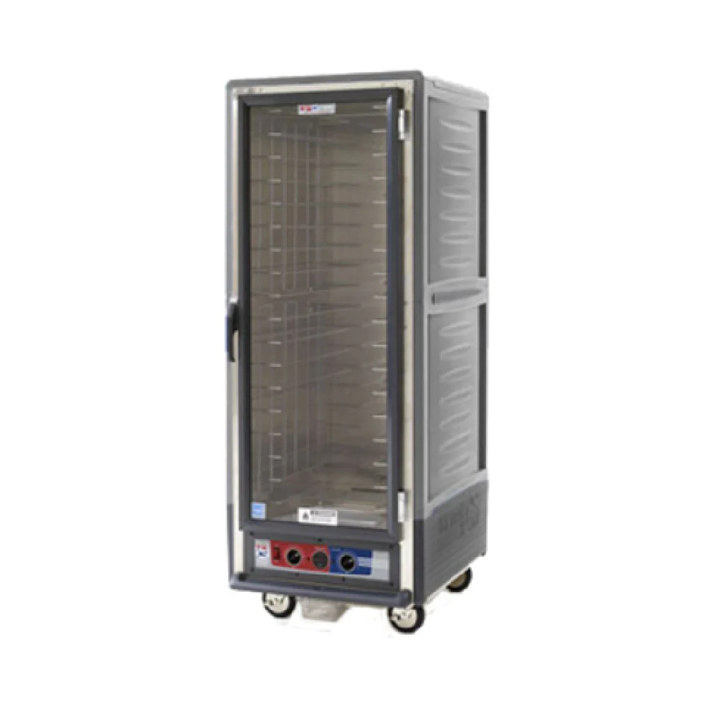 Metro C539-CFC-4-GYA 27 Inch Mobile Heated Holding Proofing Cabinet with Insulation Metro C539-CFC-4-GYA 27 Inch Mobile Heated Holding Proofing Cabinet with Insulation