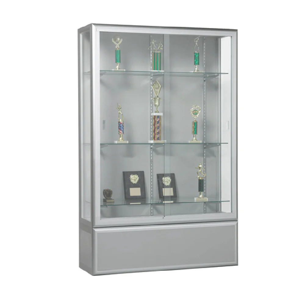 Aarco WFDC7648S 48 Inch Waterfall Style Display Case with LED Lighting