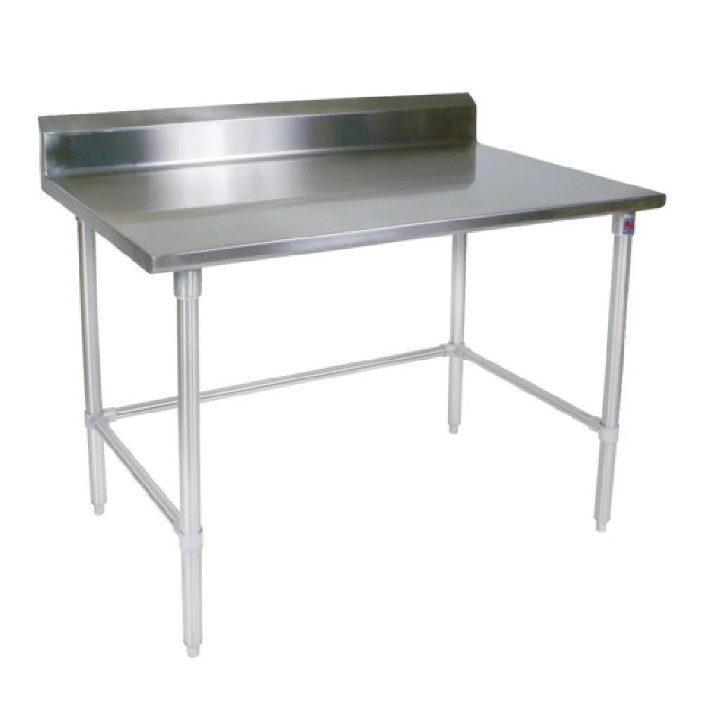 John Boos ST4R5-3024GBK 24 Inch 14 Gauge Work Table with 5 Inch Backsplash