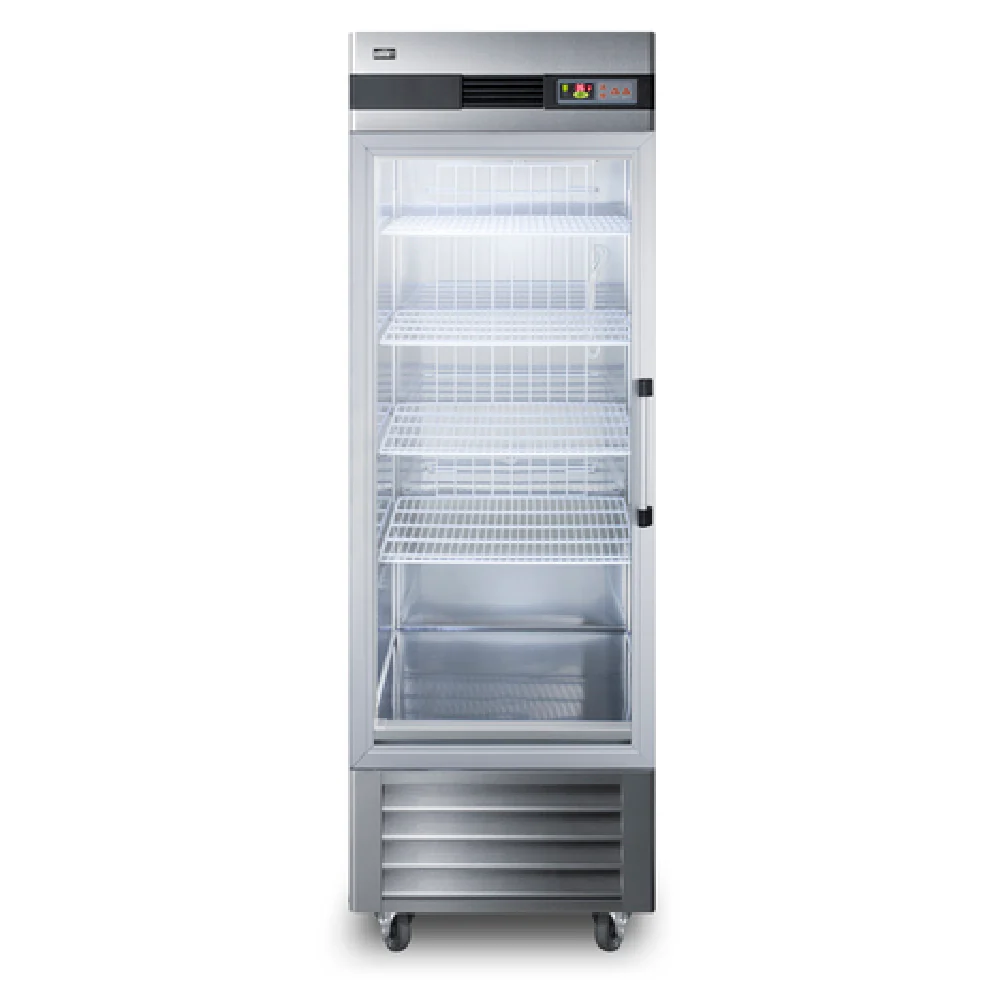 Summit SCR23SSGLH 28 Inch 23 Cu Ft Refrigerator Reach-In Stainless Steel with Lock Summit SCR23SSGLH 28 Inch 23 Cu Ft Refrigerator Reach-In Stainless Steel with Lock