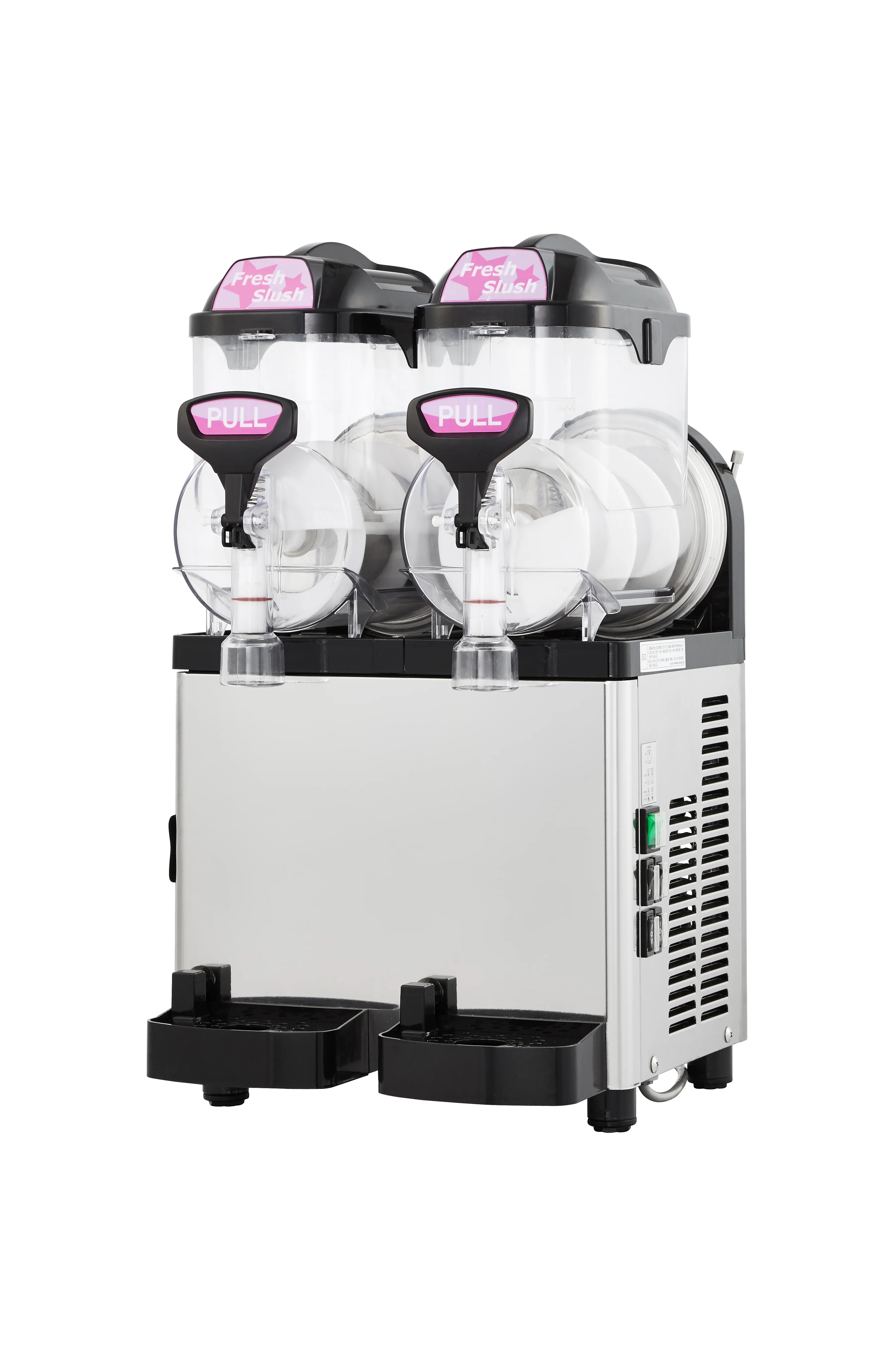 Icetro SSM-52 16 Inch Frozen Beverage Dispenser 2 Gallon Dual Bowls Manual Fill